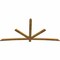 Ekena Millwork Alberta Rough Sawn Timber Gable Bracket, Western Red Cedar, 108"W x 54"H x 2"D x 4"F, 12/12 Pitch GBW108X54X0204ALB00RWR - alternate 4